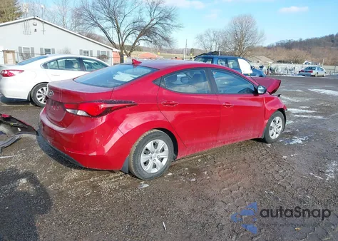 2016 Hyundai Elantra Se из США, поврежденный, VIN KMHDH4AE7GU501977
